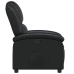 Sillón reclinable de cuero sintético negro