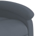 Sillón reclinable de terciopelo gris oscuro