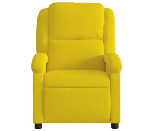 Sillón reclinable terciopelo amarillo