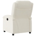 Sillón reclinable terciopelo blanco crema