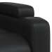 Sillón reclinable de cuero sintético negro