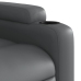 Sillón de masaje reclinable cuero sintético gris