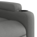 Sillón de masaje reclinable de tela gris oscuro