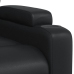 Sillón de masaje reclinable cuero sintético negro