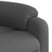 Sillón reclinable de tela gris oscuro