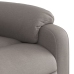 Sillón reclinable de tela gris taupe