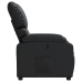 Sillón reclinable de cuero sintético negro