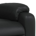 Sillón reclinable de cuero sintético negro