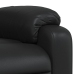 Sillón de masaje reclinable cuero sintético negro