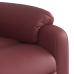 Sillón de masaje reclinable cuero sintético rojo tinto