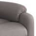 Sillón reclinable de tela gris taupe