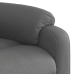 Sillón de masaje reclinable de tela gris oscuro