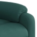 Sillón de masaje reclinable de tela verde oscuro