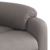 Sillón de masaje reclinable de tela gris taupé