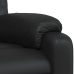 Sillón reclinable de cuero sintético negro