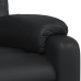 Sillón de masaje reclinable cuero sintético negro