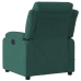 Sillón de masaje reclinable de terciopelo verde oscuro