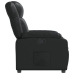 Sillón reclinable de cuero sintético negro