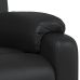 Sillón reclinable de cuero sintético negro