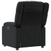 Sillón de masaje reclinable cuero sintético negro