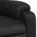 Sillón reclinable de cuero sintético negro