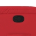 Sillón reclinable de cuero sintético rojo