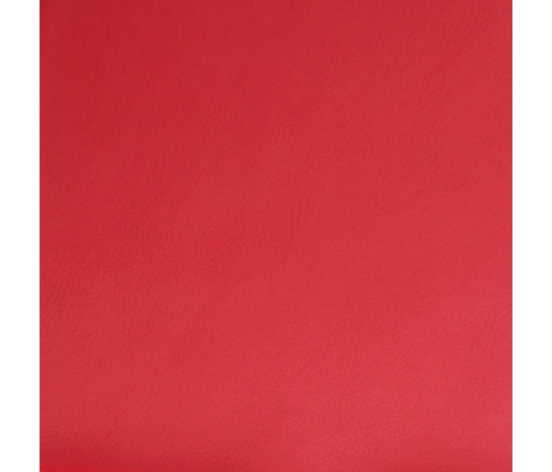 Sillón reclinable de cuero sintético rojo