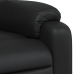 Sillón de masaje reclinable cuero sintético negro