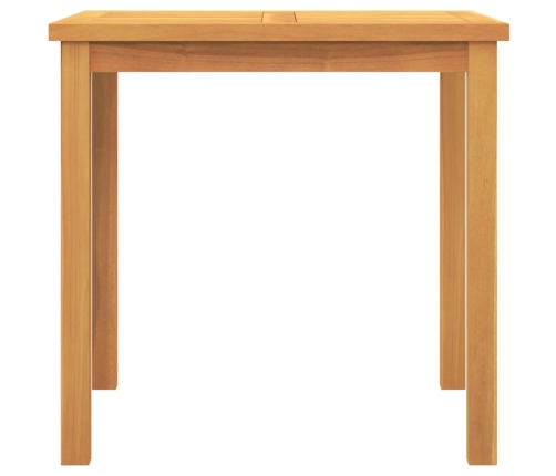 Juego de comedor para jardín 5 piezas madera maciza de teca