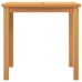 Juego de comedor para jardín 5 piezas madera maciza de teca