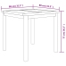 Juego de comedor para jardín 5 piezas madera maciza de teca