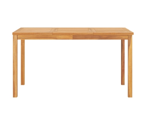 Juego de comedor para jardín 5 piezas madera maciza de teca