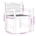 Juego de comedor para jardín 5 piezas madera maciza de teca
