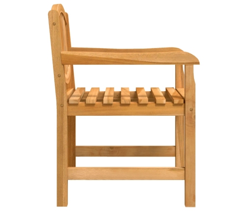 Juego de comedor para jardín 5 piezas madera maciza de teca