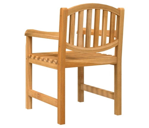 Juego de comedor para jardín 5 piezas madera maciza de teca