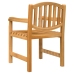 Juego de comedor para jardín 5 piezas madera maciza de teca