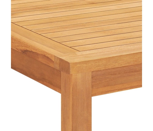 Juego de comedor para jardín 5 piezas madera maciza de teca