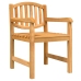 Juego de comedor para jardín 5 piezas madera maciza de teca