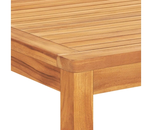 Juego de comedor para jardín 5 piezas madera maciza de teca
