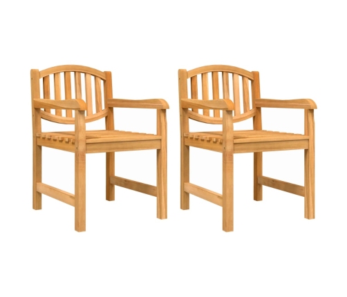 Juego de comedor para jardín 4 piezas madera maciza de teca