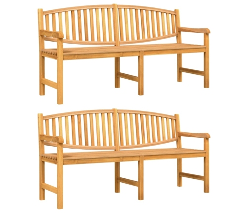 Juego de comedor para jardín 3 pzas madera maciza de teca