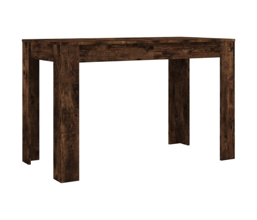 Mesa de comedor madera de ingeniería roble ahumado 120x60x76 cm