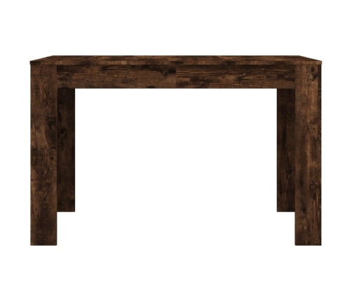 Mesa de comedor madera de ingeniería roble ahumado 120x60x76 cm