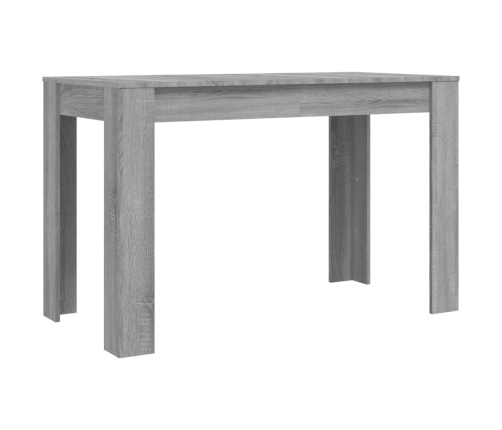 Mesa de comedor madera de ingeniería Sonoma gris 120x60x76 cm