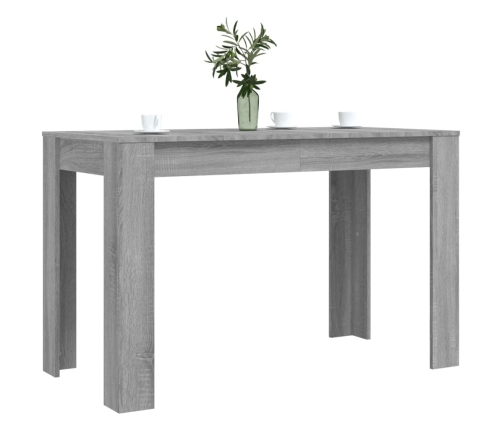 Mesa de comedor madera de ingeniería Sonoma gris 120x60x76 cm