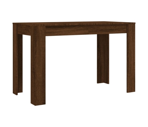 Mesa de comedor madera de ingeniería marrón roble 120x60x76 cm