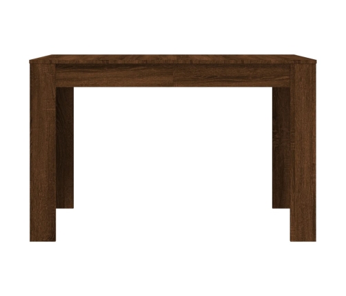 Mesa de comedor madera de ingeniería marrón roble 120x60x76 cm