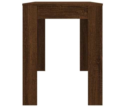 Mesa de comedor madera de ingeniería marrón roble 120x60x76 cm