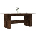 vidaXL Mesa de comedor madera de ingeniería roble ahumado 180x90x76 cm