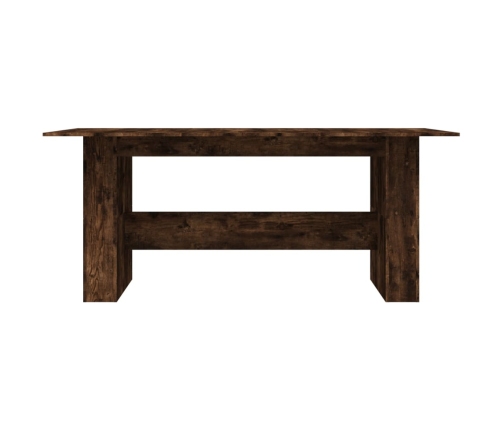 vidaXL Mesa de comedor madera de ingeniería roble ahumado 180x90x76 cm